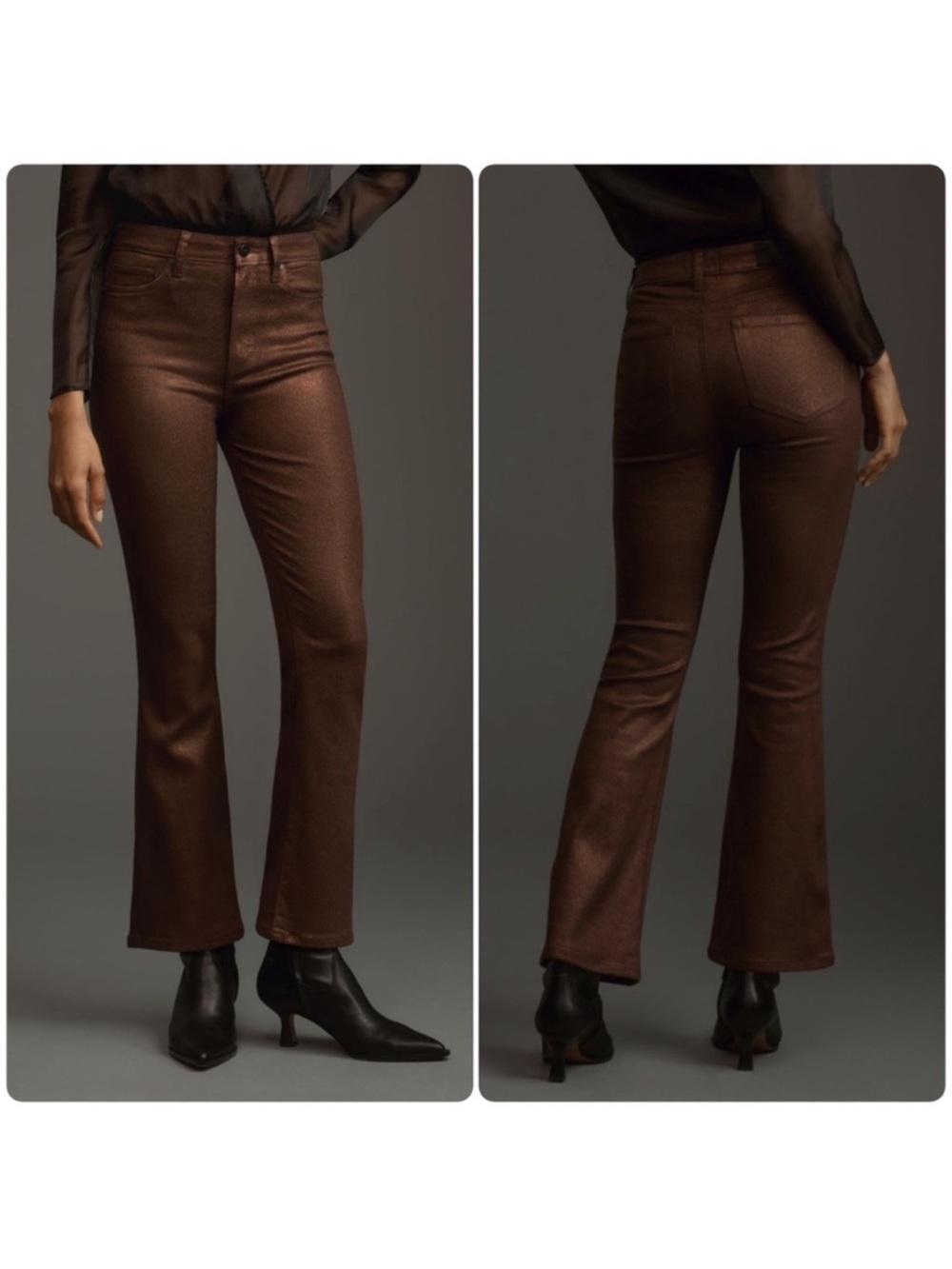 PAIGE Claudine Crop Flare Ankle Jean